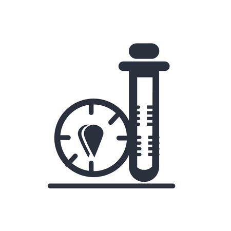 Blood sample icon vector isolated on white background for your web and mobile app design, Blood sample logo conceptのイラスト素材