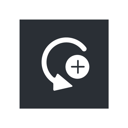 Curve Right Arrow icon vector isolated on white background for your web and mobile app design, Curve Right Arrow logo conceptのイラスト素材