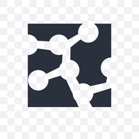 Biology shape vector icon isolated on transparent background, Biology shape logo conceptのイラスト素材