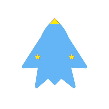 Space ship icon vector isolated on white background for your web and mobile app design, Space ship logo conceptのイラスト素材