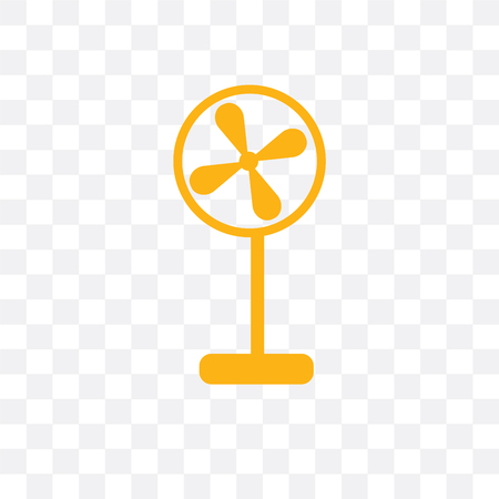 Fan vector icon isolated on transparent background, Fan logo conceptのイラスト素材