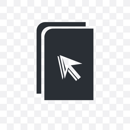 Blank File vector icon isolated on transparent background, Blank File logo conceptのイラスト素材