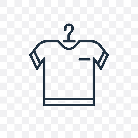 Tshirt vector icon isolated on transparent background, Tshirt logo conceptのイラスト素材