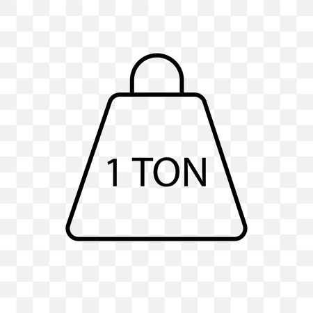 Tonne vector icon isolated on transparent background, Tonne logo conceptのイラスト素材