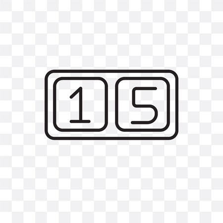 Scoreboard vector icon isolated on transparent background, Scoreboard logo conceptのイラスト素材