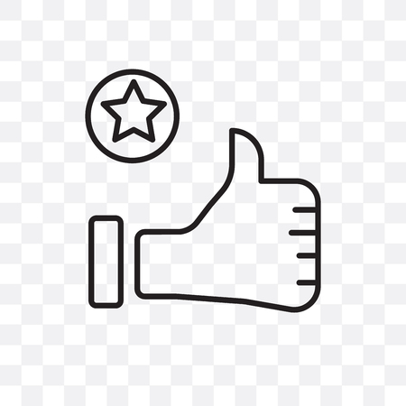 Appreciation vector icon isolated on transparent background, Appreciation  conceptのイラスト素材