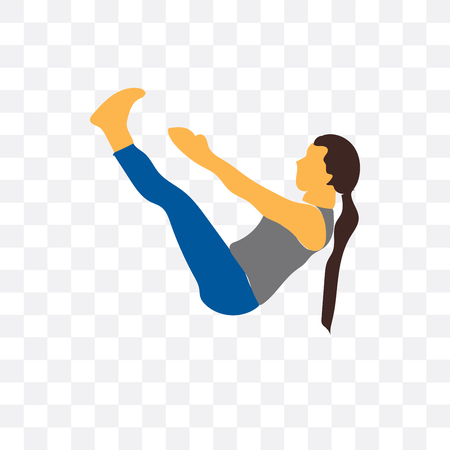 Exercise vector icon isolated on transparent background, Exercise  conceptのイラスト素材