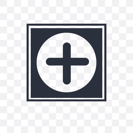 Hospital medical vector icon isolated on transparent background, Hospital medical  conceptのイラスト素材