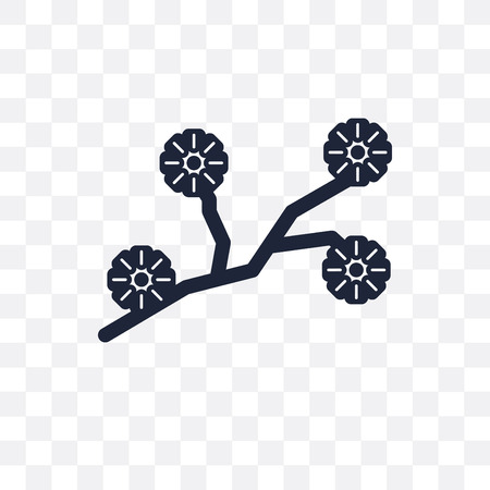 Spring Flower transparent icon. Spring Flower symbol design from Agriculture, Farming and Gardening collection. Simple element vector illustration on transparent background.のイラスト素材