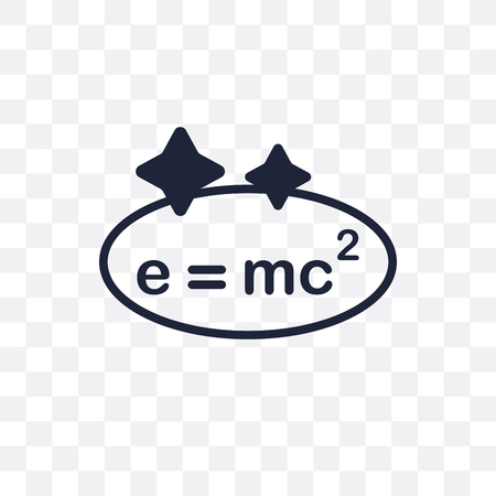 Relativity transparent icon. Relativity symbol design from Astronomy collection.のイラスト素材