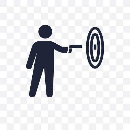 gun shooting transparent icon. gun shooting symbol design from Army collection.のイラスト素材