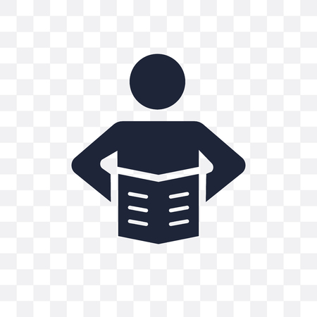Boy Reading transparent icon. Boy Reading symbol design from Activity and Hobbies collection. Simple element vector illustration on transparent background.のイラスト素材