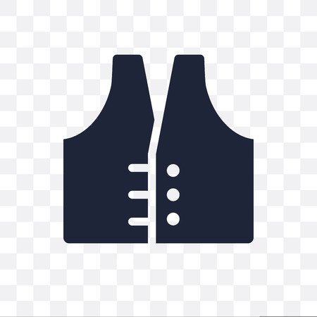 Vest transparent icon. Vest symbol design from Clothes collection. Simple element vector illustration on transparent background.のイラスト素材