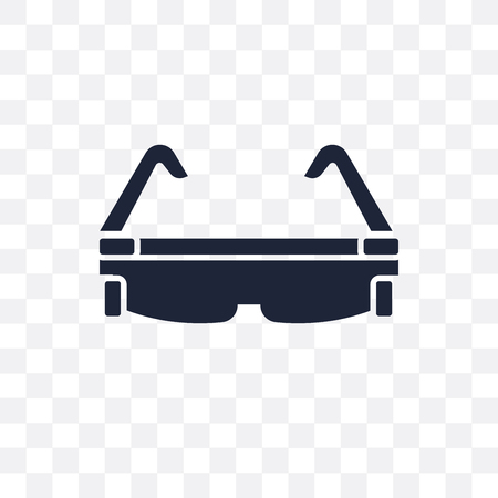 Smart glasses transparent icon. Smart glasses symbol design from Future technology collection.のイラスト素材