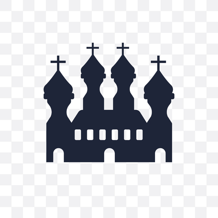 Cathedral of saint basil transparent icon. Cathedral of saint basil symbol design from Architecture collection. Simple element vector illustration on transparent background.のイラスト素材