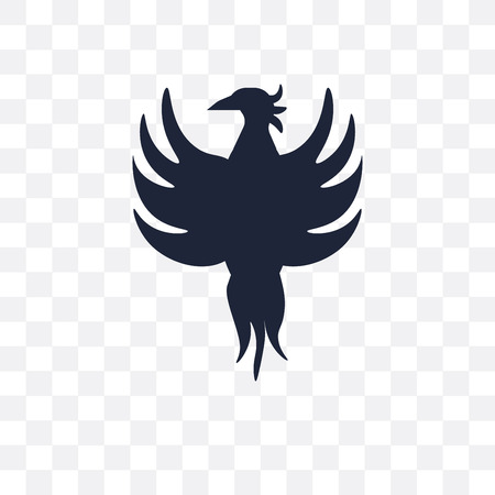 Bird transparent icon and symbol design from Fairy tale collection. Simple element vector illustration on transparent background.のイラスト素材