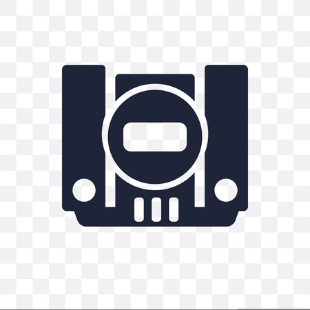 Game console transparent icon and symbol design from Entertainment collection.のイラスト素材