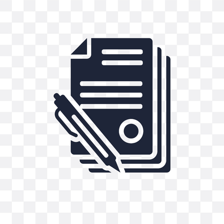 Contract transparent icon. Contract symbol design from Human resources collection.のイラスト素材