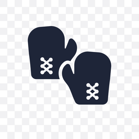Training gloves transparent icon. Training gloves symbol design from Gym and fitness collection. Simple element vector illustration on transparent background.のイラスト素材