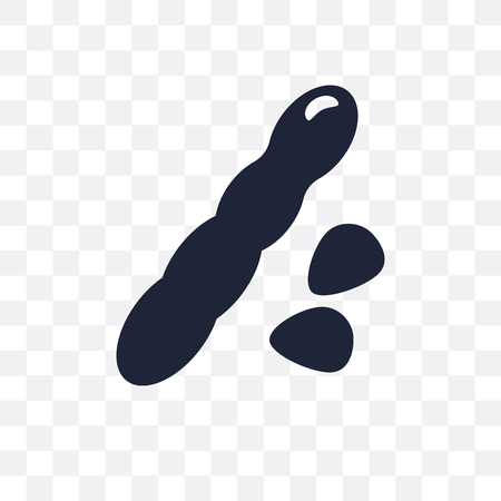 Tamarind transparent icon. Tamarind symbol design from Fruit and vegetables collection. Simple element vector illustration on transparent background.のイラスト素材