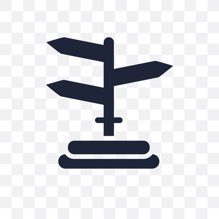 Signage transparent icon. Signage symbol design from Maps and locations collection. Simple element vector illustration on transparent background.のイラスト素材