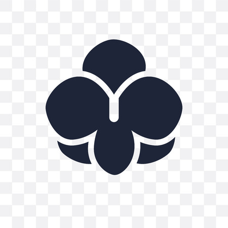 Orchid transparent icon. Orchid symbol design from Nature collection. Simple element vector illustration on transparent background.のイラスト素材