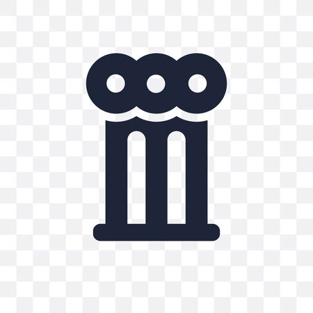 Ancient transparent icon and symbol design. Simple element vector illustration on transparent background.のイラスト素材