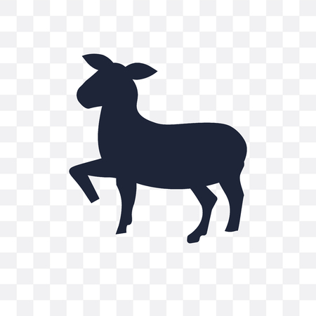 Lamb transparent icon. Lamb symbol design from Religion collection. Simple element vector illustration on transparent background.のイラスト素材