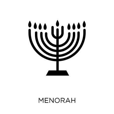 Menorah icon. Menorah symbol design from Religion collection. Simple element vector illustration on white background.のイラスト素材