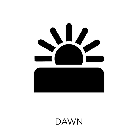 Dawn icon. Dawn symbol design from Weather collection. Simple element vector illustration on white background.のイラスト素材