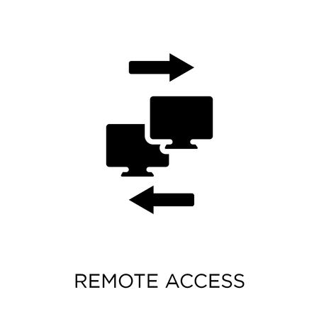 Remote access icon. Remote access symbol design from Networking collection. Simple element vector illustration on white background.のイラスト素材