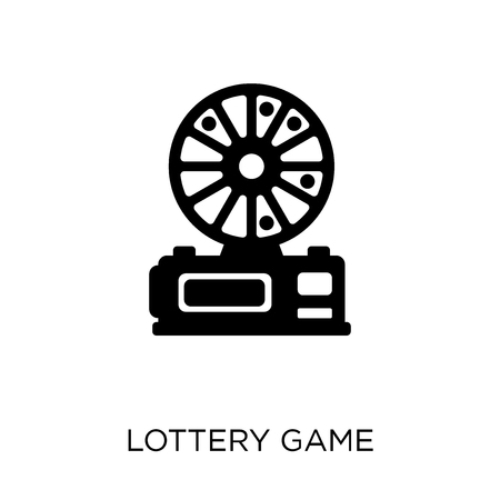 Lottery game icon. Lottery game symbol design from Arcade collection.のイラスト素材