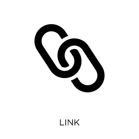 Link icon. Link symbol design from Web navigation collection. Simple element vector illustration on white background.のイラスト素材