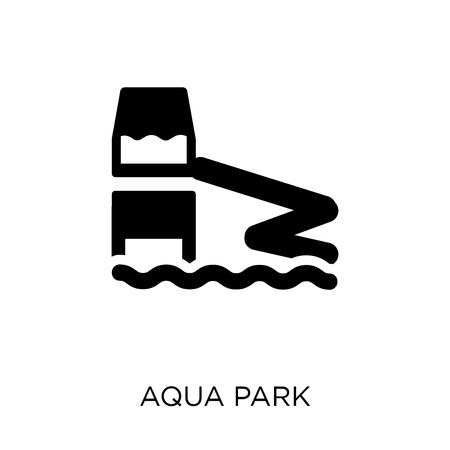 Aqua park icon. Aqua park symbol design from Summer collection. Simple element vector illustration on white background.のイラスト素材