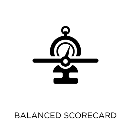 Balanced scorecard icon. Balanced scorecard symbol design from Time managemnet collection.のイラスト素材