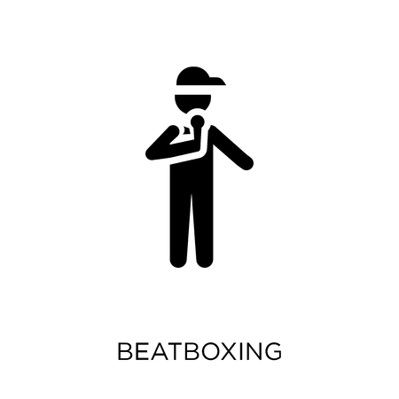 Beatboxing icon. Beatboxing symbol design from Activity and Hobbies collection. Simple element vector illustration on white background.のイラスト素材