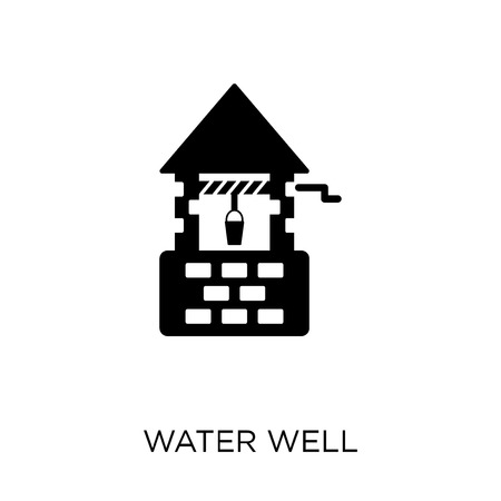 water Well icon. water Well symbol design from Agriculture, Farming and Gardening collection. Simple element vector illustration on white background.のイラスト素材