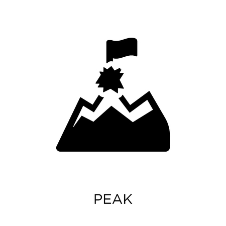 Peak icon. Peak symbol design from Success collection. Simple element vector illustration on white background.のイラスト素材