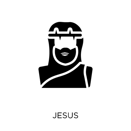 Jesus icon. Jesus symbol design from Religion collection. Simple element vector illustration on white background.のイラスト素材