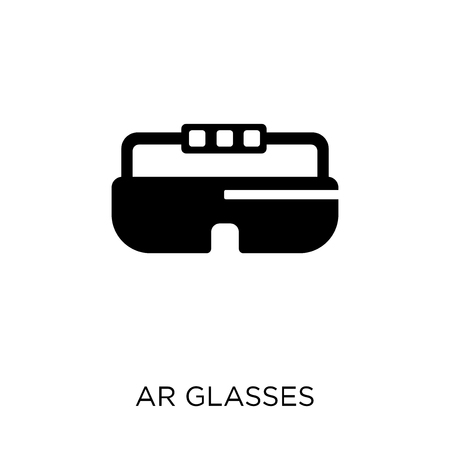 Ar glasses icon. Ar glasses symbol design from Artificial Intellegence collection.のイラスト素材