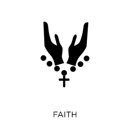 Faith icon. Faith symbol design from Religion collection. Simple element vector illustration on white background.のイラスト素材