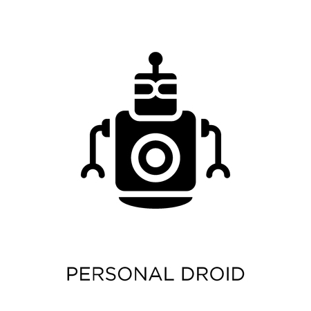 Personal droid icon. Personal droid symbol design from Future technology collection.のイラスト素材