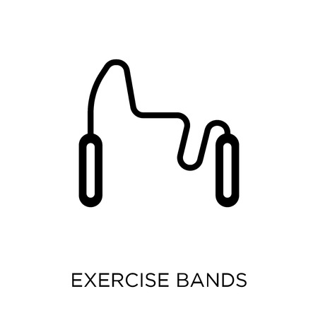 Exercise bands icon. Exercise bands symbol design from Gym and fitness collection. Simple element vector illustration on white background.のイラスト素材