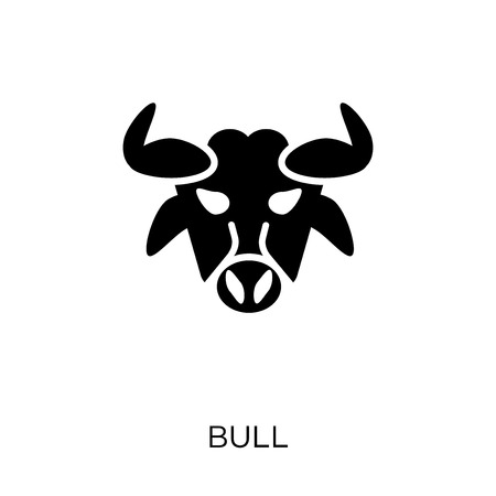 Bull icon. Bull symbol design from Animals collection. Simple element vector illustration on white background.のイラスト素材