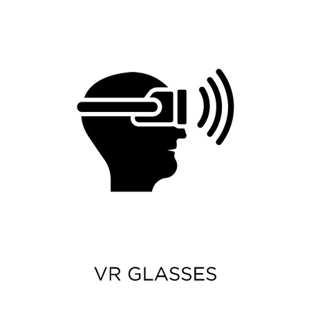 Vr glasses icon. Vr glasses symbol design from Future technology collection.のイラスト素材