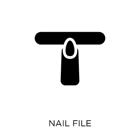 Nail file icon. Nail file symbol design from Hygiene collection. Simple element vector illustration on white background.のイラスト素材