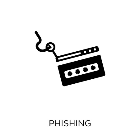 Phishing icon. Phishing symbol design from Internet security collection. Simple element vector illustration on white background.のイラスト素材
