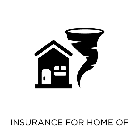 Coverage for home of tornado icon and symbol design from coverage collection.のイラスト素材