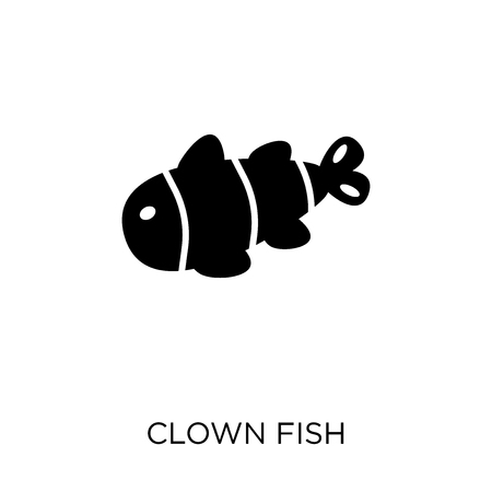 Clown fish icon. Clown fish symbol design from Animals collection. Simple element vector illustration on white background.のイラスト素材