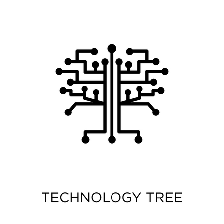 technology Tree icon. technology Tree symbol design from Future technology collection.のイラスト素材